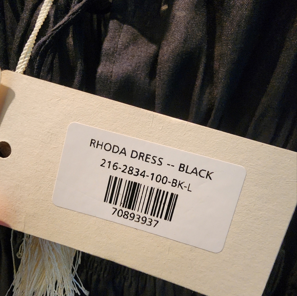 DOEN RHODA dress black Large - Picture 4 of 5